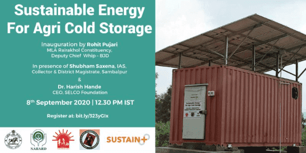 Inauguration of 5MT solar cold storage in Sambalpur, Odisha